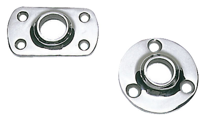 In acciaio inox AISI 316 microfuse a saldare lucidate a specchio, di grande robustezza ed estetica, sono enormemente più valide dei modelli in lamiera stampata.