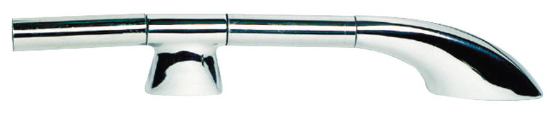 In acciaio inox AISI 316 lucidato a specchio,altezza 60 mm, fissaggio con prigionieri 8 mm.