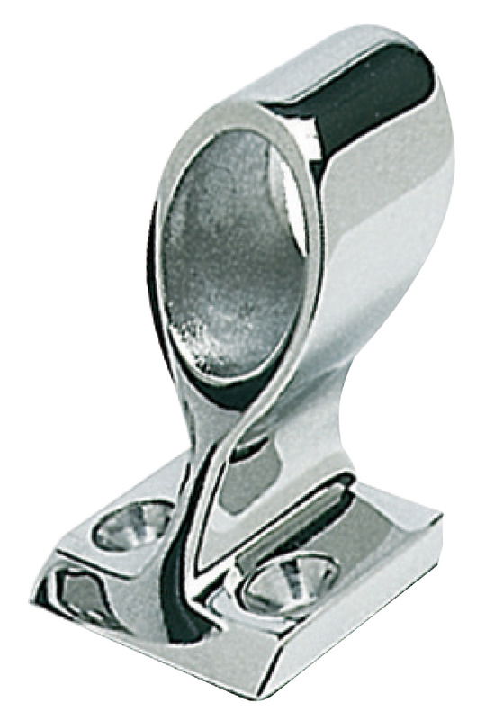 In acciaio Inox lucidato a specchio.