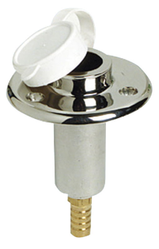 In acciaio inox AISI 316 con scarico acqua inferiore e tappo di chiusura.