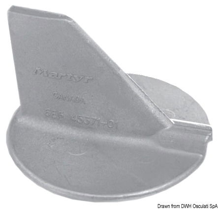 Aluminium fin anode 100/225 HP