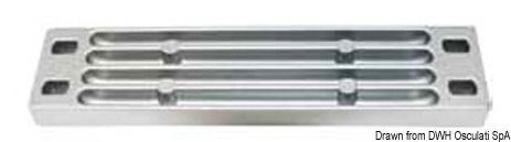 Zink oblong anode for Yamaha