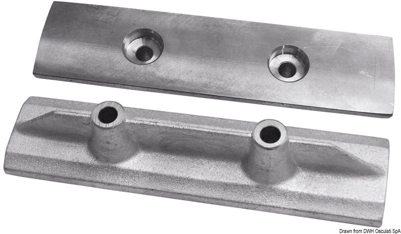 Onboard zinc bar anode for Yamaha