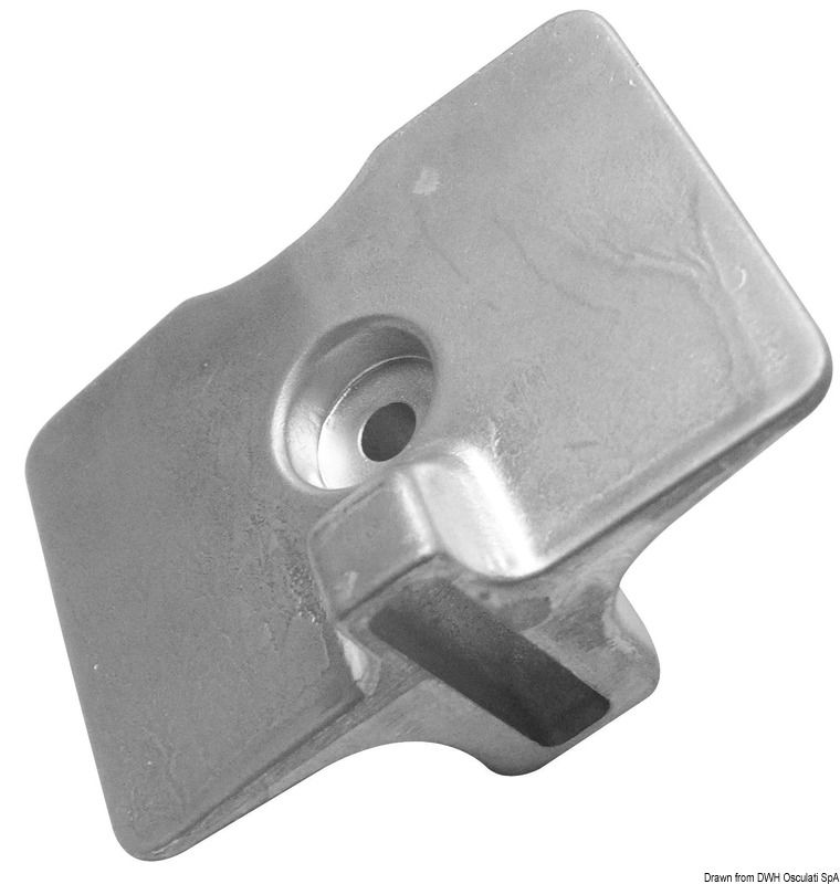 Magnesium plate anode Yamaha 80 x 58 mm
