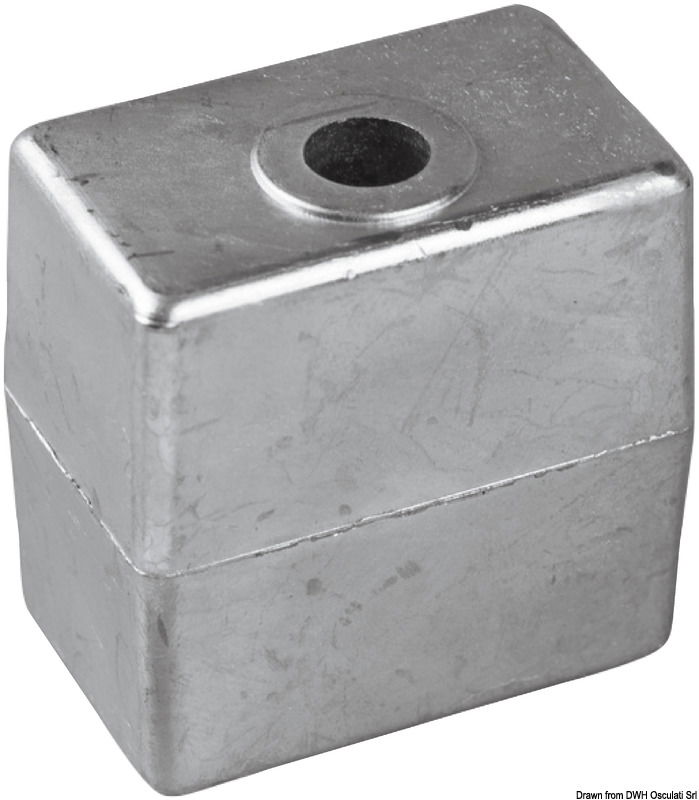 Zinc leg anode 50/200 HP Ø 8