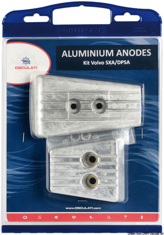 Anode kit for Volvo engines SX-A-DPS magnesium