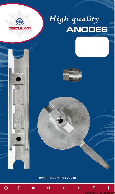 Anode kit for Yamaha outboards 80/100 HP