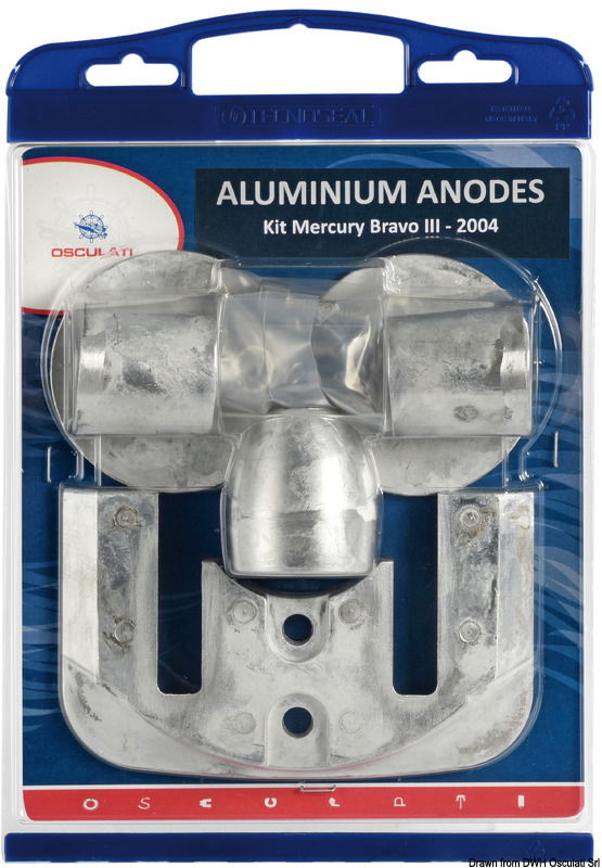 Anode kit Bravo III-04 aluminium