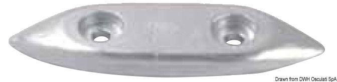 Per motori Chrysler, Evinrude, Johnson ed ogni fuoribordo, da fissare alla piastra anticavitazione.