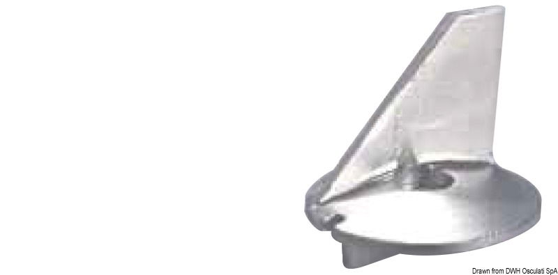 Fin anode for 60/140 HP