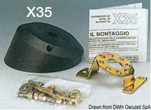 Per motori fuoribordo, entrofuoribordo ed entrobordo fino a 9/10 m e velocità fino 50 MPH, giri volante 4, raggio curvatura cavo minimo 200 mm, corsa 228 mm.