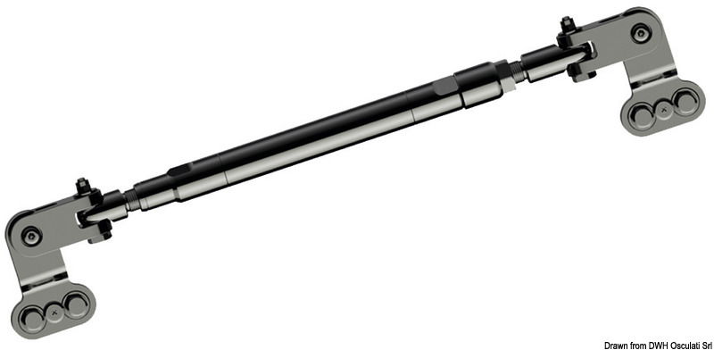 Doppio/triplo motore, complete di staffe, cilindri UC128/UC130. Tutti i componenti in acciaio inox.