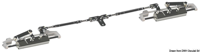 Doppio/triplo motore, complete di staffe, cilindri UC128/UC130. Tutti i componenti in acciaio inox.