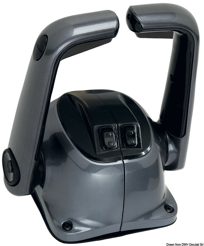 Scatola doppia leva ad azione doppia per il controllo del gas e dell'invertitore.Disponibile con e senza LOCK in neutral, con e senza trim.Mediante interruttore 45.012.00 l'avviamento si ottiene solo in folle (OPTIONAL).Utilizza tutti i cavi comando Ultraflex:- con cavi C14 non occorre alcun kit;- con cavi C2-C8-Mach0 il kit adattamento K59 è incluso;- con cavi C5-C16-Mach5 occorre acquistare il kit K60 (45.100.17);- con cavi C36-Mach36 occorre acquistare il kit K62 (45.100.12).