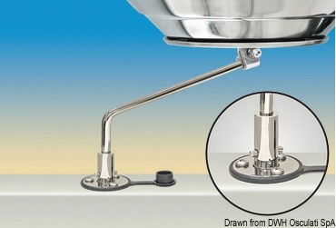 Flush mount on stringer f.MAGMA barbecue