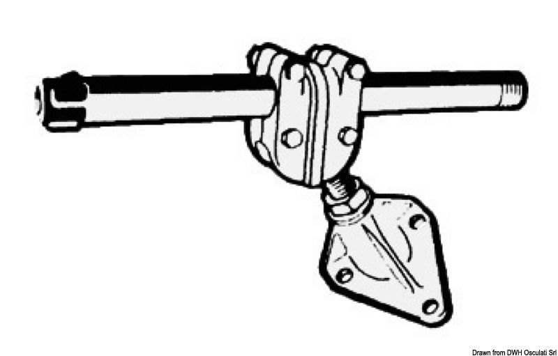 Staffa di poppa inox.