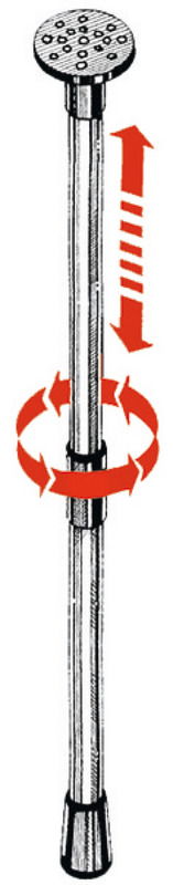 In lega leggera anodizzata, con ampio appoggio in PVC morbido per il telone, per evitare di sfondarlo.