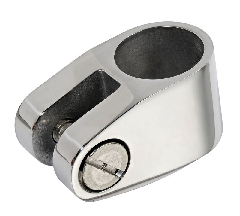 In acciaio inox AISI 316 lucidato a specchio.