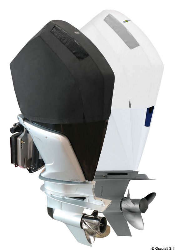 Sagomato specificamente per il modello di motore, protezione adatta allo storage in area aperta. Fabbricati in tessuto ATLAS 340 g/m2 impermeabile, traspirante e UV resistente.