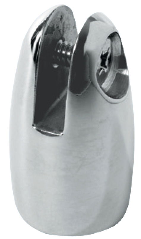 In acciaio inox AISI 316 lucidato a specchio, nuova versione carenata. Perno / foro da 6 mm