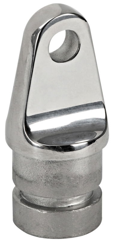 In acciaio inox AISI 316 lucidato a specchio.