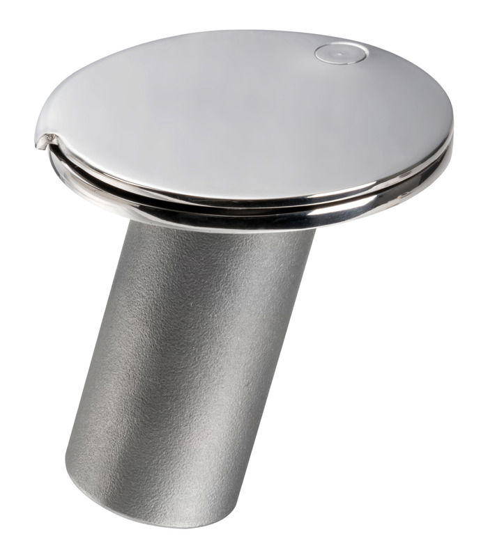 Boccola in acciaio inox AISI 316 ad incasso disponibile in 3 modelli con contro-ghiera di fissaggio.