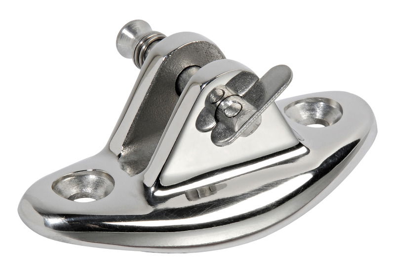 In acciaio inox AISI 316 lucidato a specchio.