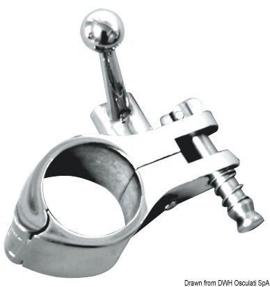 Lucidato a specchio, versione con morsetto a camme ad azionamento rapido.