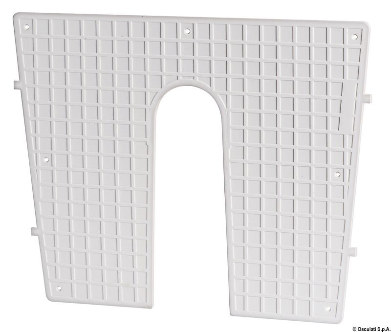 Stern protection plate white 430x350 mm