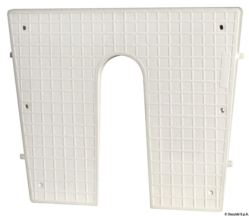 Stern protection plate white 420x340 mm