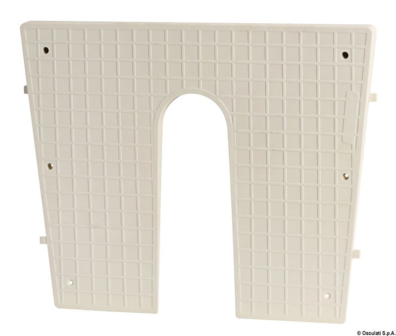 Stern protection plate RAL 9001 420x340 mm