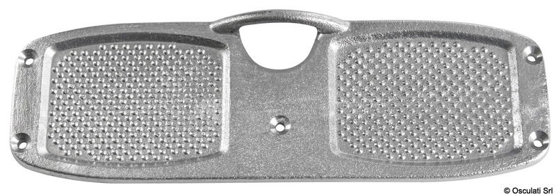 In alluminio con anello di sicurezza salvamotore.