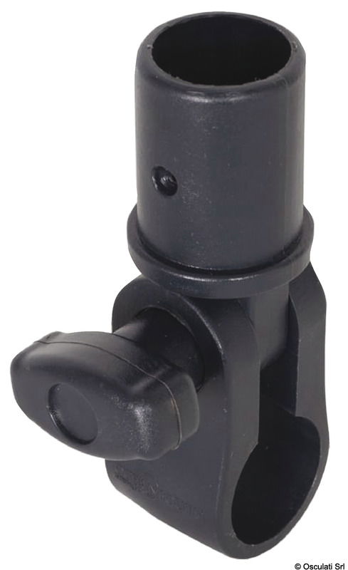 Realizzato con tubi in acciaio inox AISI 316 lucidato Ø32mm.Completo di basi di fissaggio in nylon nero.