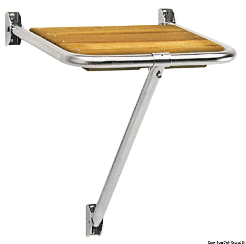 Per gommoni o in ogni caso ove si disponga di spazi estremamente limitati. Grigliato in Iroko, accuratamente rifiniti.