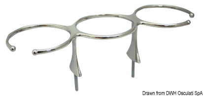 In acciaio inox AISI 316 lucidato a specchio.