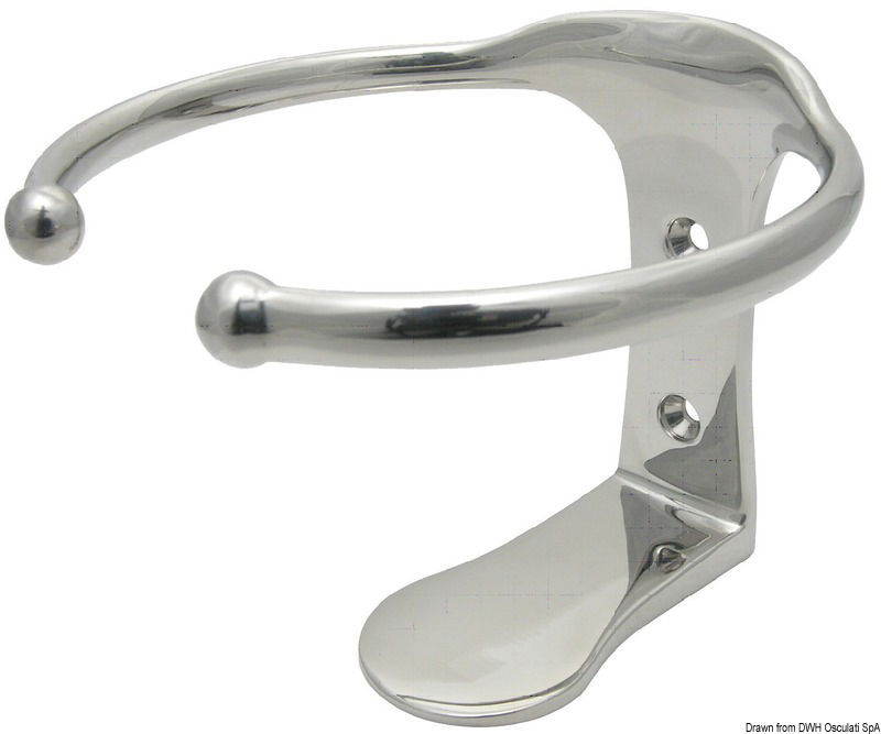 In acciaio inox AISI 316 lucidato a specchio.