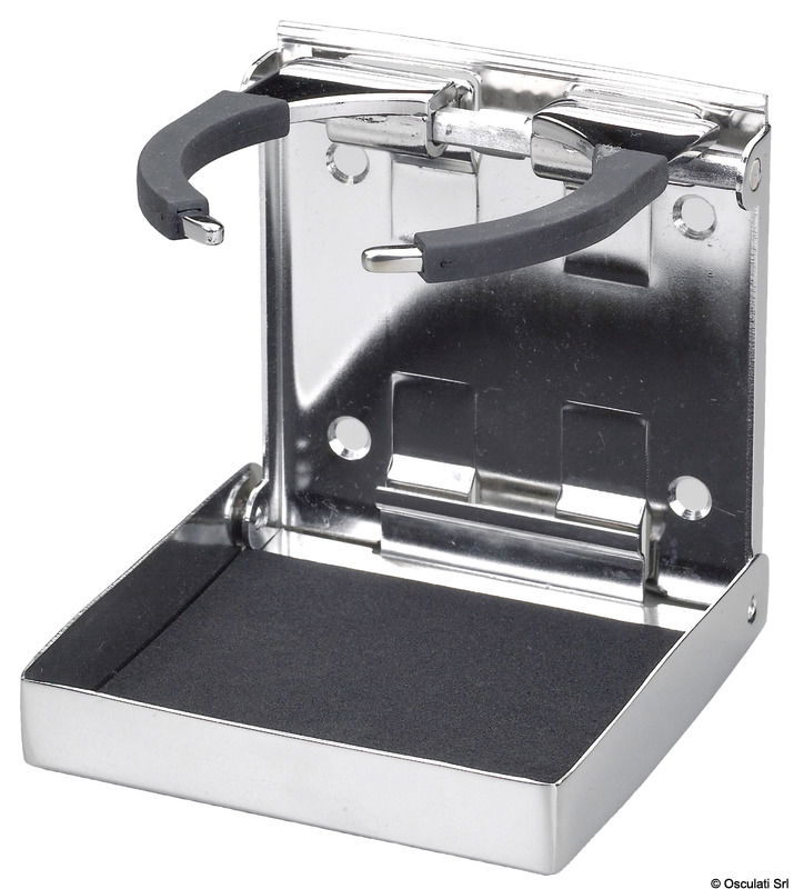 Versione extra completamente in acciaio inox lucidato a specchio. Bracci a fondello rivestiti in gomma antisdrucciolo.