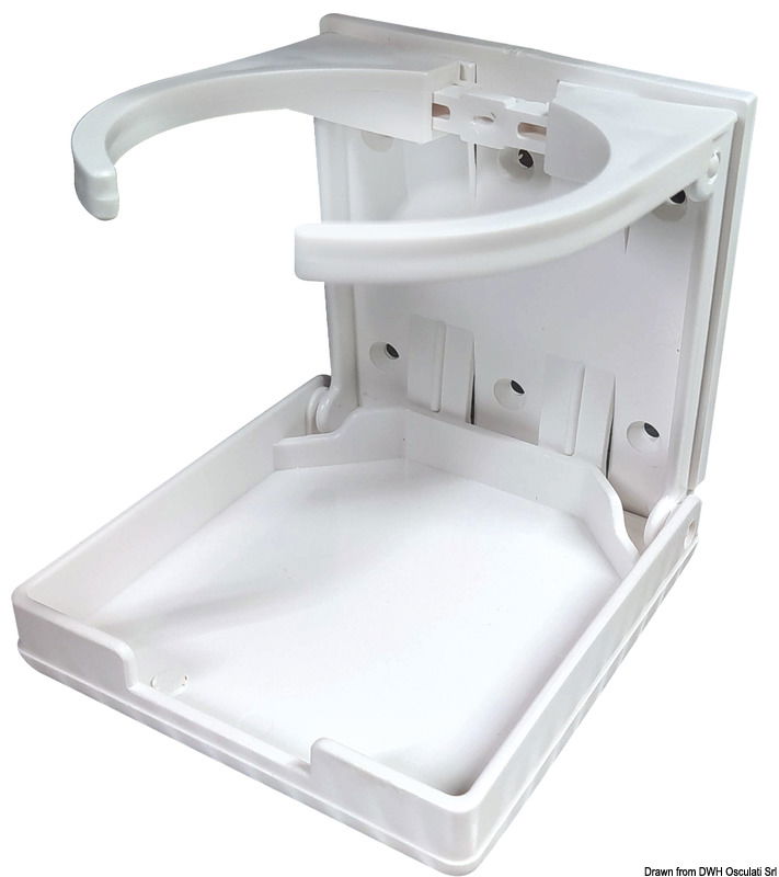 Struttura regolabile, fissaggio a parete. Per ospitare diverse misure di bicchiere.