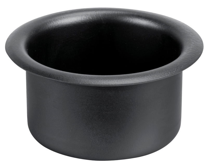 Realizzata in acciaio inox stampato e lucidato, si incassa sul cruscotto o consolle di guida.