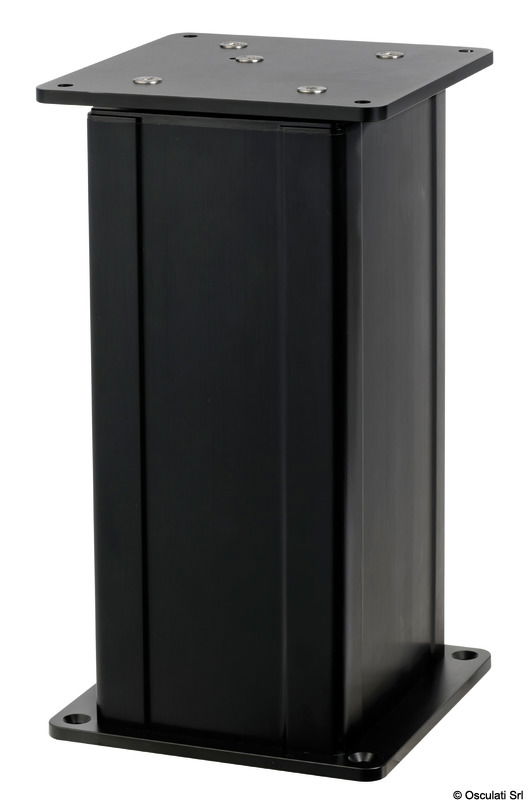 Gamba tavolo elettrica a tre stadi in alluminio anodizzato argento o nero, adatta sia all'esterno sia all'interno barca.Per azionamento gambe singole è necessario interruttore (ON)-OFF-(ON) tipo 14.192.03 o simili.Per azionamento in coppia ordinare centralina/ricevente 48.730.02.Per azionamento con telecomando ordinare centralina/ricevente 48.730.02 + 48.730.03.