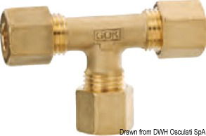 Collegamento femmina 8+8 mm, DIN 8434-1.