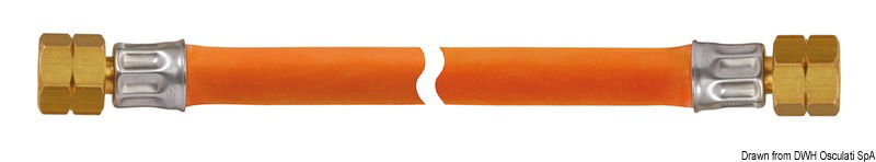 Pipe G 1/4 LH x G 1/4 LH x 800 mm