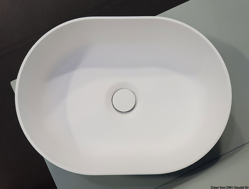 Lavabo in colore Opaco dall’estetica moderna e sottile.Versione con piletta incorporata dello stesso colore “tinta su tinta”.Per minimo 20 pezzi è possibile avere anche la versione Tonda con piletta bianca pre-assemblata.Per minimo 20 pezzi è possibile richiedere verniciatura esterna in RAL.