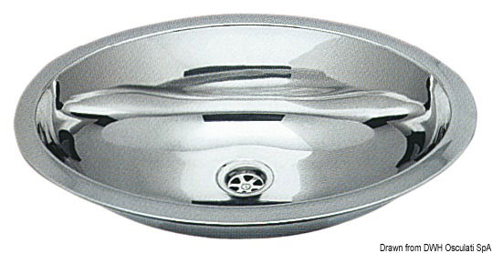 In acciaio inox lucidati a specchio.