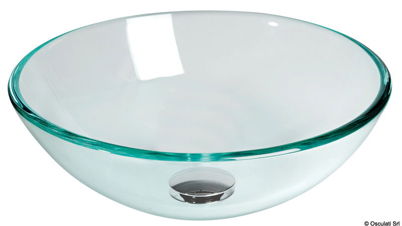 Glass hemispherical sink 360 mm