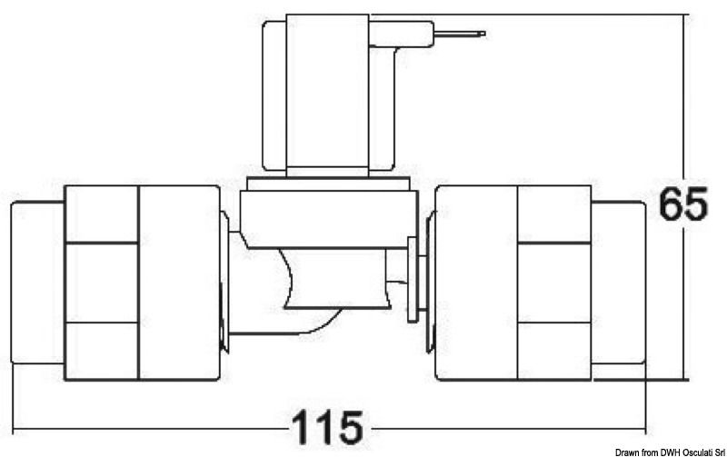 TECMA plastic solenoid valve 24 V