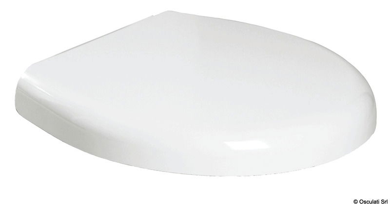 Coprisedili adatti alle diverse generazioni di wc elettrici Tecma, colore bianco, provvisti di sistema di chiusura frizionata.Sono disponibili in due versioni:A) con anima in legno ricoperta di poliestere e cerniere in acciaio inox;B) in plastica termoindurente (versione leggera che nasconde il sedile).