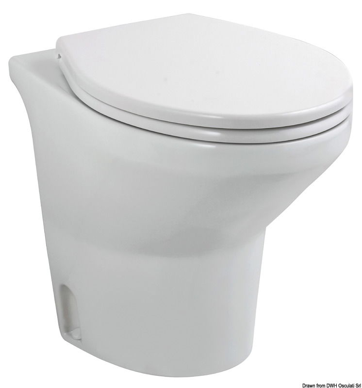 Il WC Compass è stato ideato per barche da 30 a 50’. È l’entry level di Tecma per chi non vuole rinunciare all’affidabilità ed alle prestazioni.Rimane silenzioso come tutte le toilet Tecma. Colore bianco, tazza in ceramica made in Italy, tavoletta in plastica termoindurente con Soft Closing.Pannello di controllo “Eco Rocker switch” incluso. Sistema completo di elettrovalvola per bypassare l’impianto idrico di bordo. Per installazione con pompa di carico acqua di mare ordinare il codice 16.525.12/16.525.24 o simili.