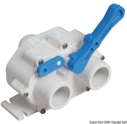 Fabbricata in ABS predisposta per comando a distanza tramite cavo push-pull.