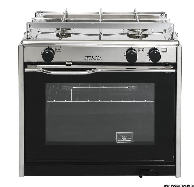 TECHIMPEX XL2 cooker 2 burners+oven